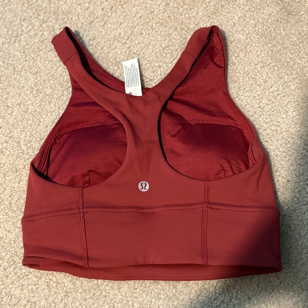 lululemon athletica Deep Red Racerback Sports Bra